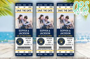Milwaukee Brewers Save The Date Wedding Engagement Announcement Ticket Invitation Instant Download