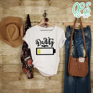 Daddy Battery White Shirt