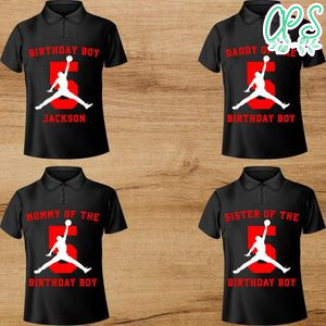 Printable Basketball Jordan Birthday Shirt Template Instant Download