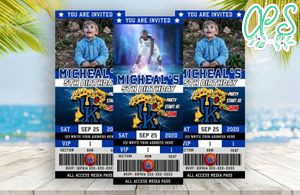 Kentucky Wildcats Ticket Birthday Editable Templates Instant Download