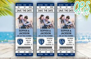 Sporting Kansas City Save The Date Wedding Engagement Announcement Ticket Invitation Instant Download