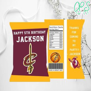 Cleveland Cavaliers Chip Bags Digital File Printable Instant Download