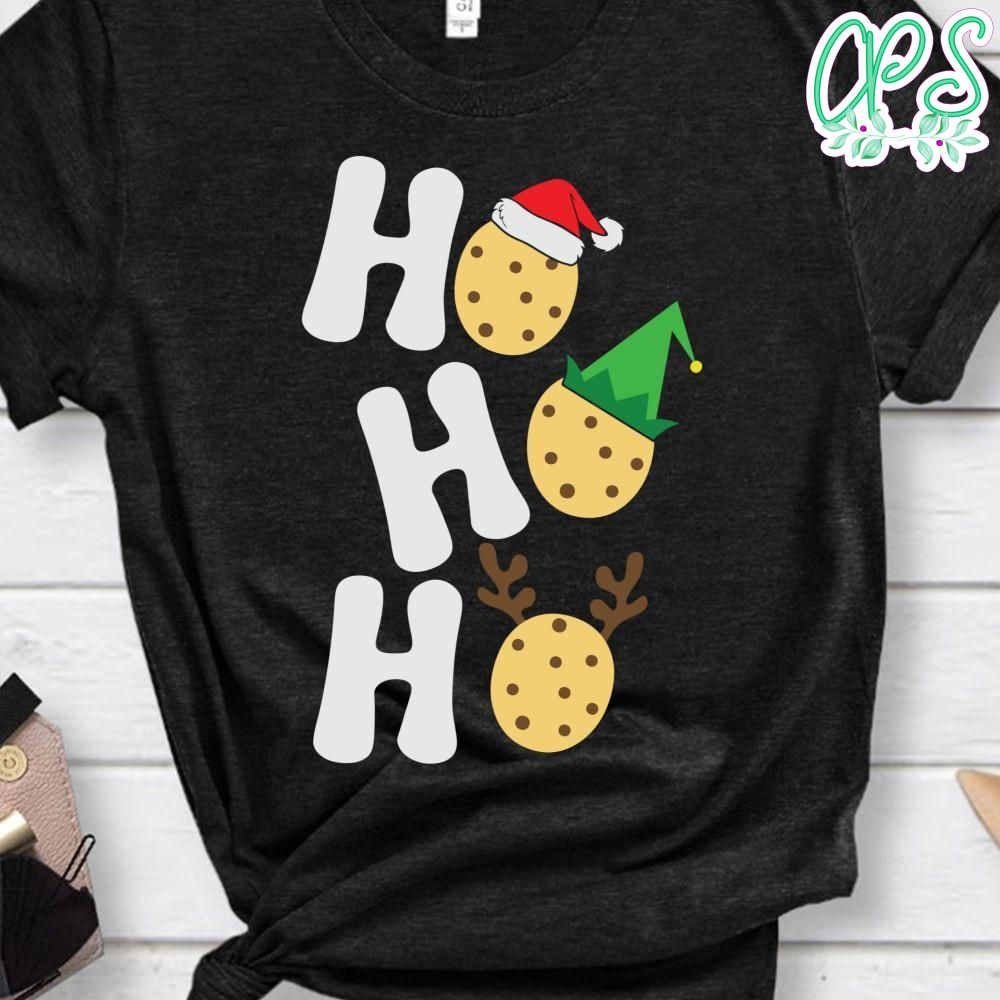 HO HO HO Cookies Santa Hat Christmas Shirt