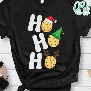 HO HO HO Cookies Santa Hat Christmas Shirt