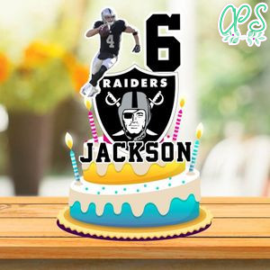Printable Derek Carr Las Vegas Raiders Birthday Cake Topper Template Instant Download