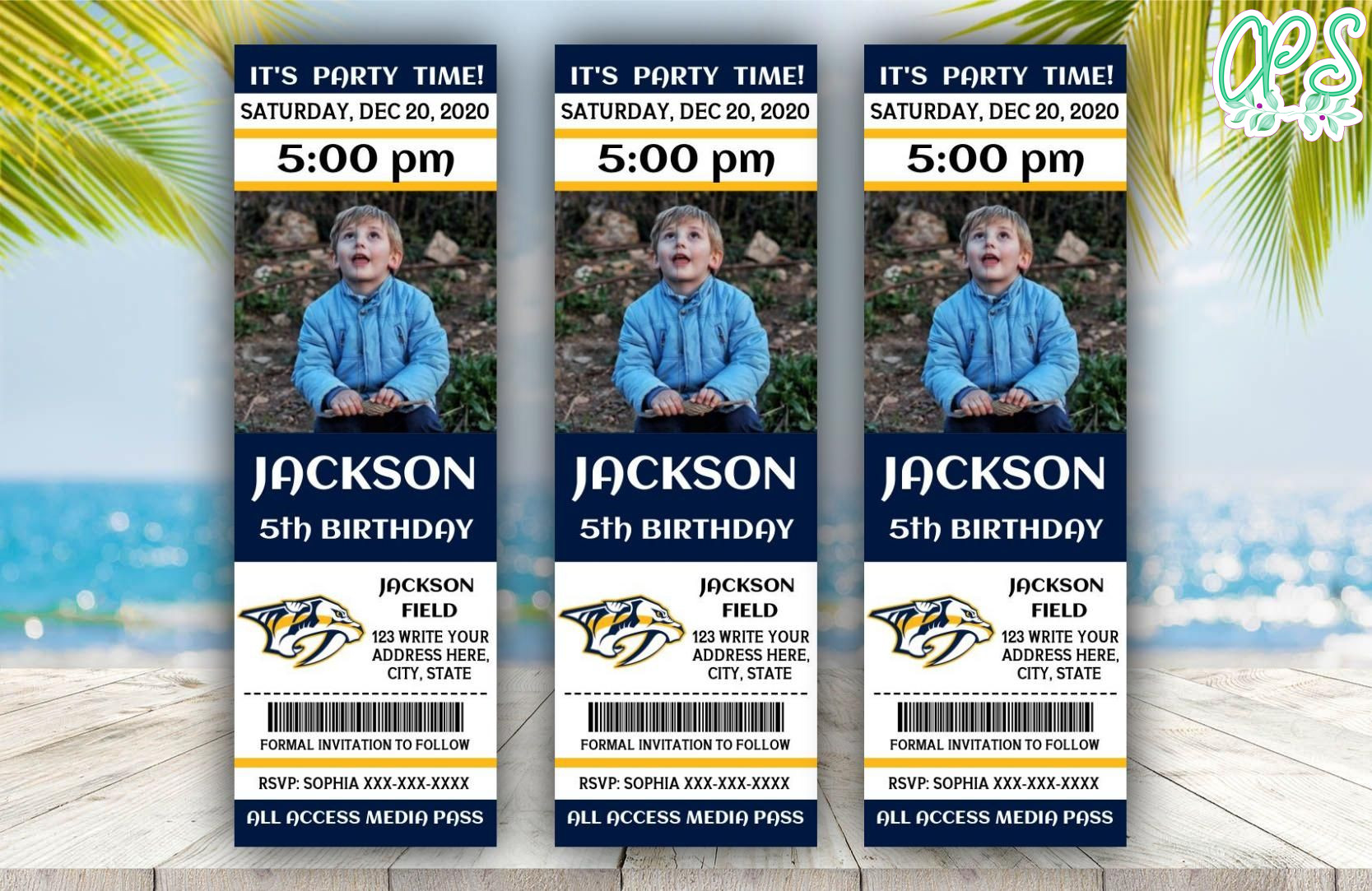 Printable Nashville Predators Birthday Invitation DIY Printable Nashville Predators Birthday Invitation DIY