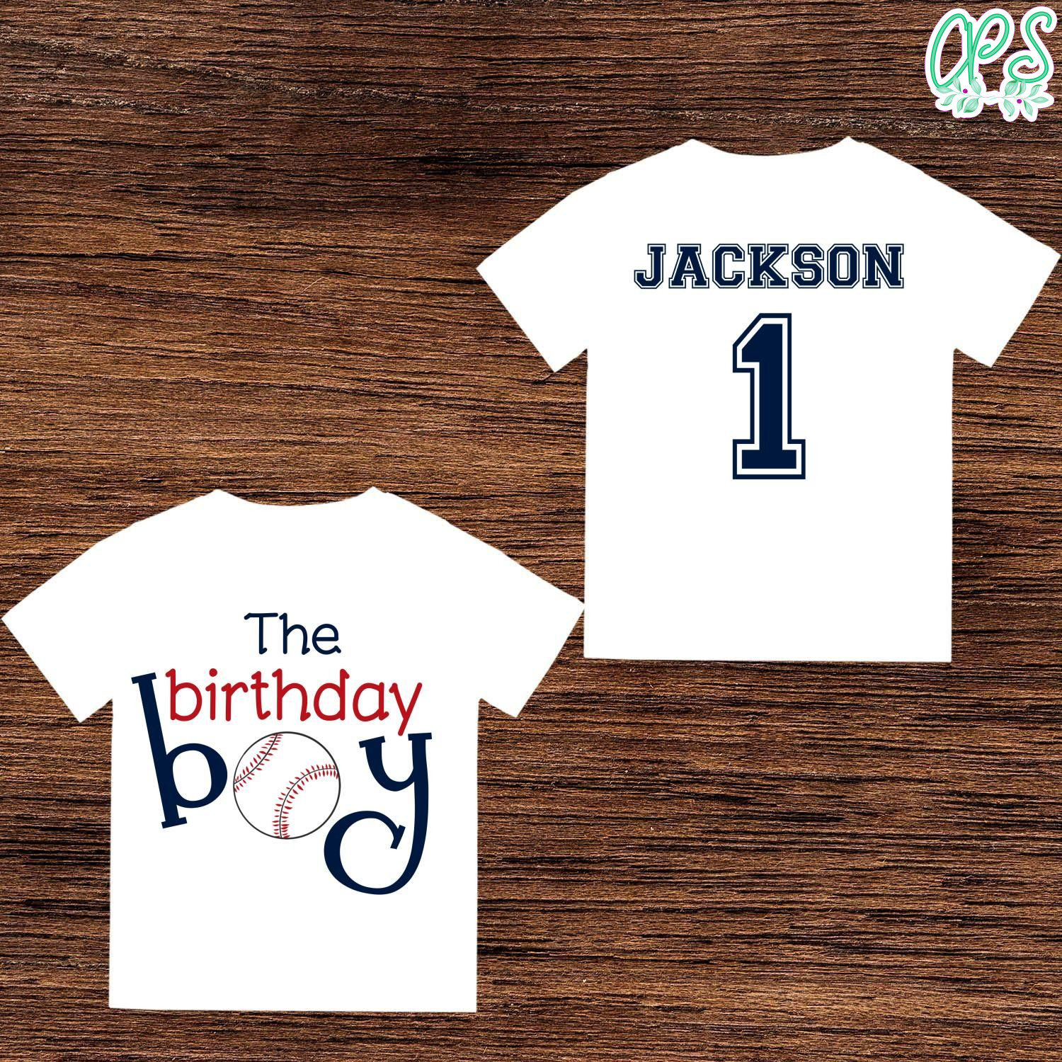 Printable Baseball 1st Birthday Boy Shirt Template DIY CustomPartyShirts