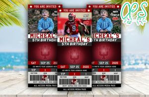 Indiana Hoosiers Ticket Birthday Editable Templates Instant Download