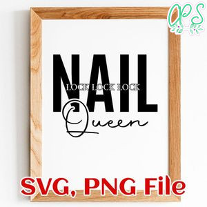 Nails Queen SVG PNG file template
