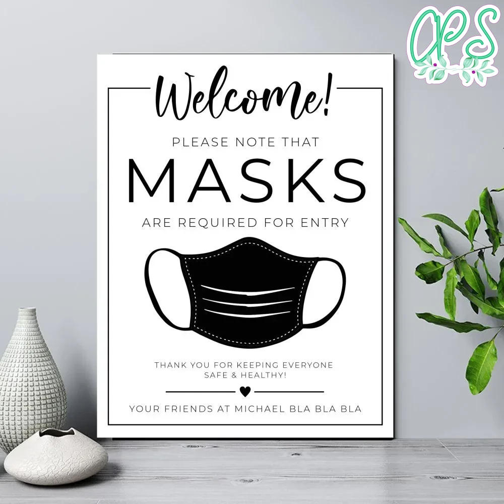 Masks Required Sign for Business Digital File Printable DIY ...