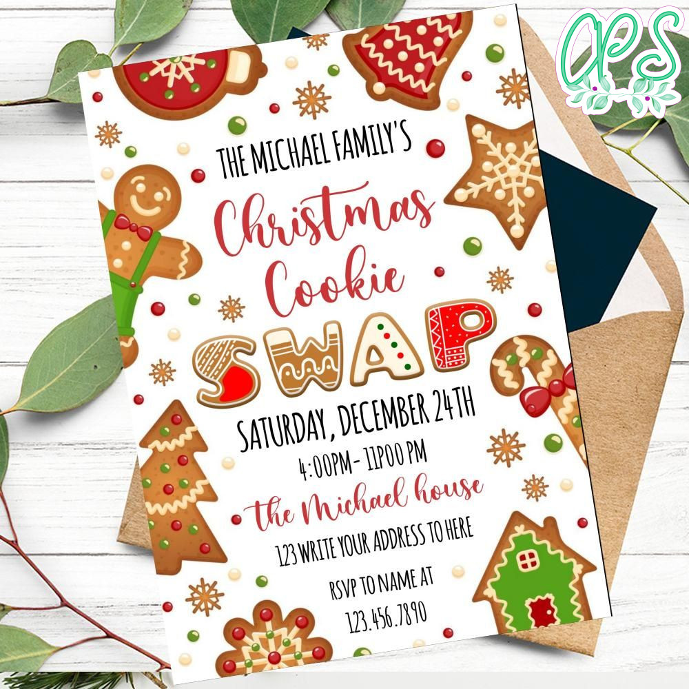 cookie-swap-invitation-customizable-template-diy-custompartyshirts-studio