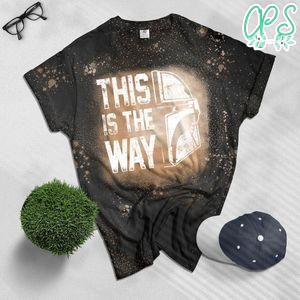 This is the Way Mandalorian Code Bleached T-Shirt