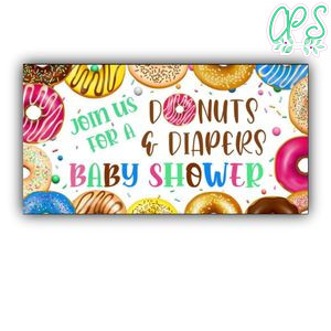 Donuts and Diapers Facebook Event Photo Customizable Template Instant Download