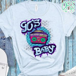 90's baby PNG file template