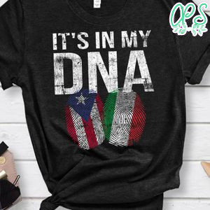 Italian And Puerto Rican DNA Mix Flag Heritage Gift Shirt