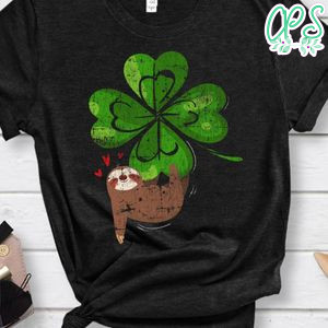 Sloth Shamrock St. Patricks Day Funny Sloth Irish Gift Classic Unisex Shirt