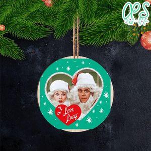 I love Lucy Christmas Wood Ornament Gift