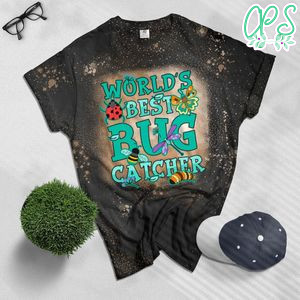 World's Best Bug Catcher Kids Bleached T-Shirt