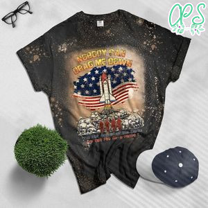 Space Shuttle Nobody can drag me down Bleached T-Shirt