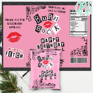 Mean Girls Birthday Chip Bag Digital File Instant Download