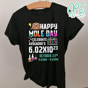 Happy mole day to celebrate Avogadro T-Shirt