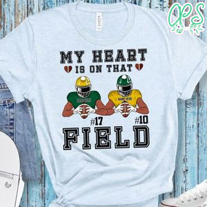 My Heart Is On That Field American Football Player Custom PNG file template