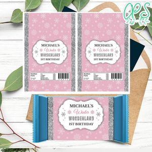 Winter Wonderland Candy Bar Wrapper Digital File Printable Instant Download