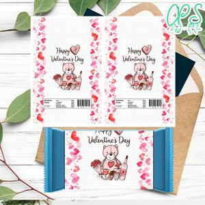 Happy Valentine's Day Rice Krispie Treat Digital File Printable Instant Download