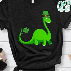 Kid Dinosaur Shamrock St Patrick's Day Classic Unisex Shirt