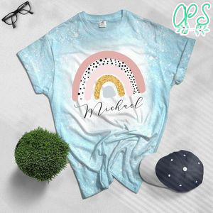 Personalized Rainbow Bleached Shirt
