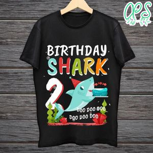 Kids Kids Baby Shark 2 Years Old 2nd Birthday Doo Doo PNG Digital File Printable Instant Download