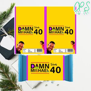 Martin and Gina Candy Bar Wrapper Digital File Printable Instant Download