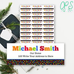 Jump party address label Customizable Template to Print at Home Instant Download