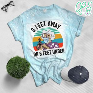 Madea 6 Feet Away Vintage Retro Bleached T-Shirt