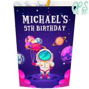 Astronaut Space Capri Sun Labels Digital File Printable Instant Download