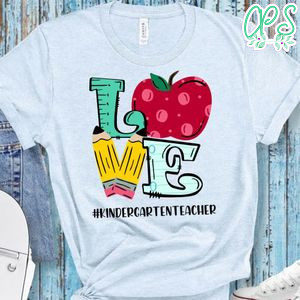 Love Kindergarten Teacher PNG file template