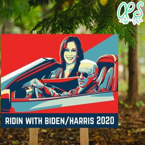 Ridin with Biden and Harris 2020 Political Yard Lawn Sign Digital File Printable Instant Download
