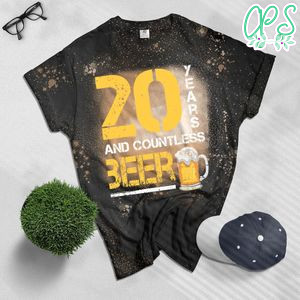 20th Wedding Anniversary Funny Husband Love Gift Bleached Shirt