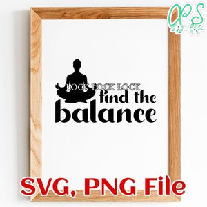 Find The Balance SVG PNG file template