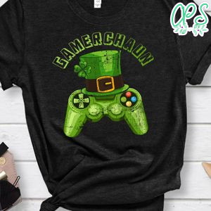 Video Game Leprechaun Costume St Patricks Day Irish Boy Kid Shirt