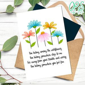 Tom petty wildflowers Template to Print at Home Instant Download