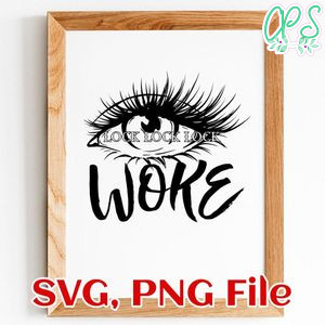 WOKE SVG PNG file template