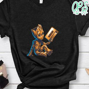 Baby Groot Music Cassette Shirt
