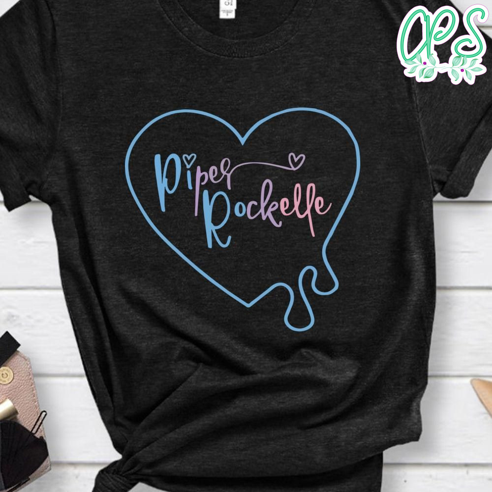 Piper Rockelle Heart Color Editable Shirt | CustomPartyShirts