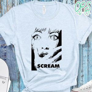 Scream Retro 90s Cult Horror Film Shirt, Scream Face Shirt, Scream Shirt