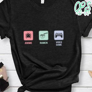 Anime Ramen Video Game Shirt