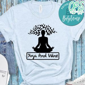Yoga And Wine T-Shirt