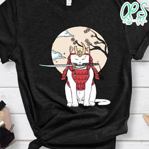 Japon Cat And Catana Shirt