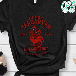 Game Of Thrones House Targaryen Fire And Blood Shirt