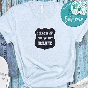 I back the blue black Shirt